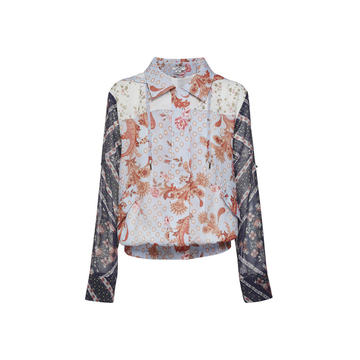 Evelyn Spliced Bomber Jacket