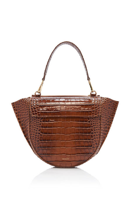 Hortensia Medium Croc-Effect Leather Bag展示图