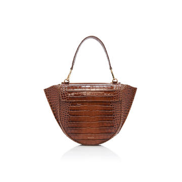 Hortensia Medium Croc-Effect Leather Bag