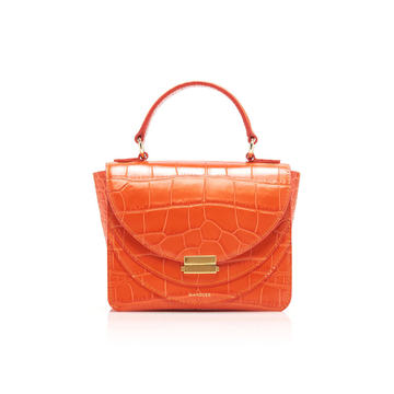 Luna Mini Croc-Effect Leather Bag