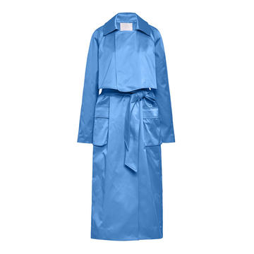 Duchesse Tech Satin Soft Snap Trench