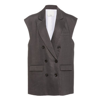 Wesson Linen Double Breasted Vest