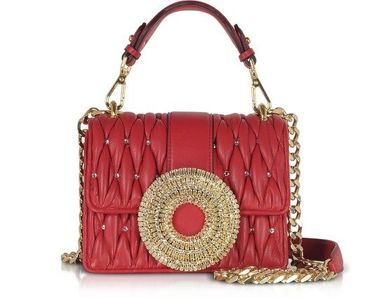 Gio Small Nappa Leather & Crystal Handbag展示图