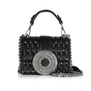 Gio Small Nappa Leather & Crystal Handbag