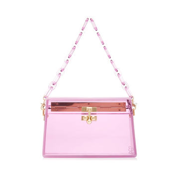 Miss Mini Acrylic Color Block Top Handle Bag