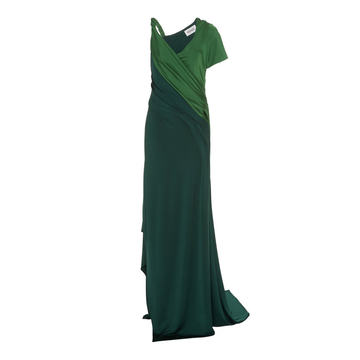 Asymmetric Jersey Gown