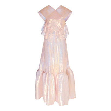 Ruffled Lurex Dress