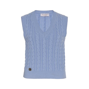 Cable-Knit Cashmere Vest