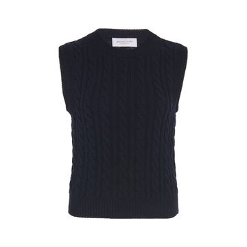 Cable-Knit Cashmere Vest