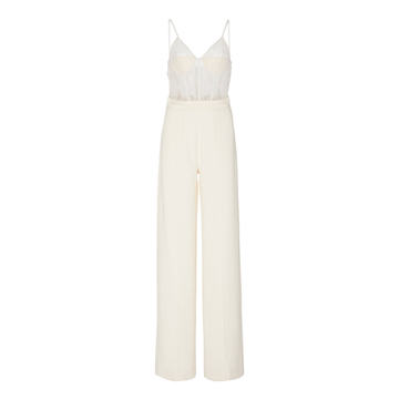 Jenna Lace-Accented Jumpsuit