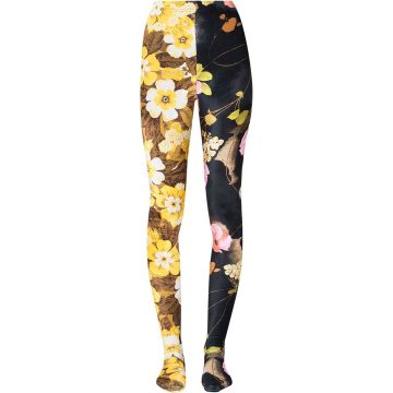 floral panelled leggings