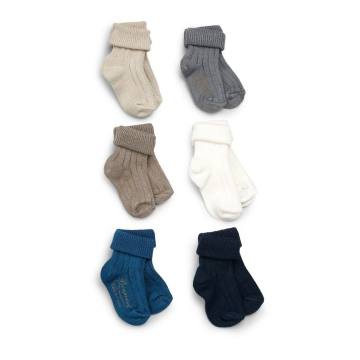 Infant's Seven-Pair Cotton Socks