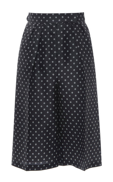 Melinda Polka-Dot Silk Crepe De Chine Shorts展示图