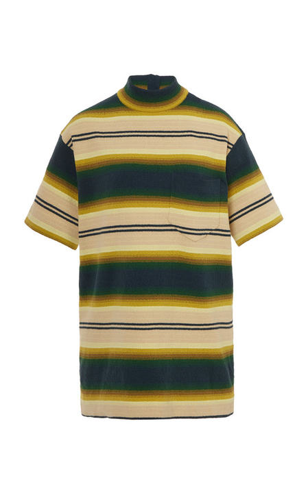 Striped Cotton-Blend T-Shirt展示图