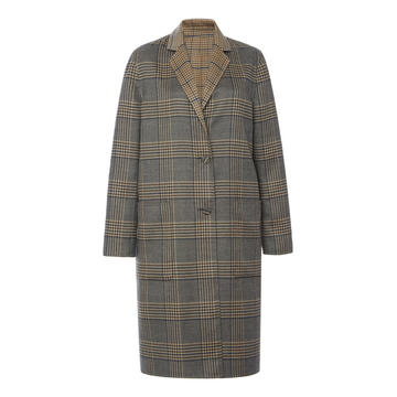 Double-faced Checked Century Cashmere Reversible Coat