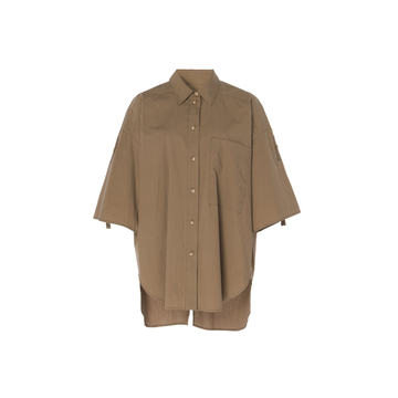 Lm Cotton-Poplin Button-Front Shirt