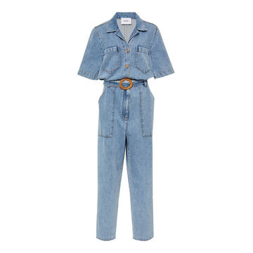 Arlo Belted Denim Jumpsuit