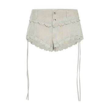 Aleixo Trim-Detailed Leather Mini Shorts