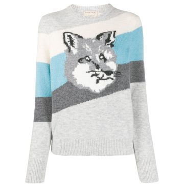 Fox条纹针织毛衣