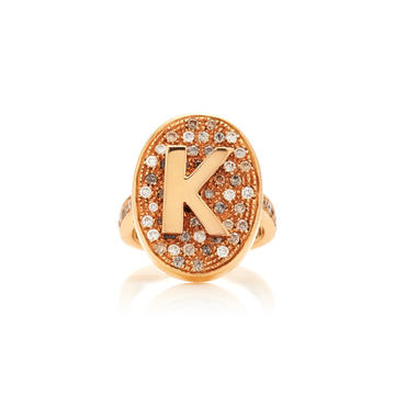 Sunshine Pav�� Initial Ring