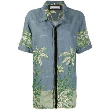 Hawaii印花短袖衬衫