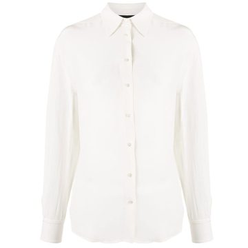 pointed collar tailored shirt