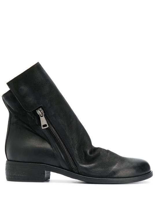 double zip low heel boots展示图