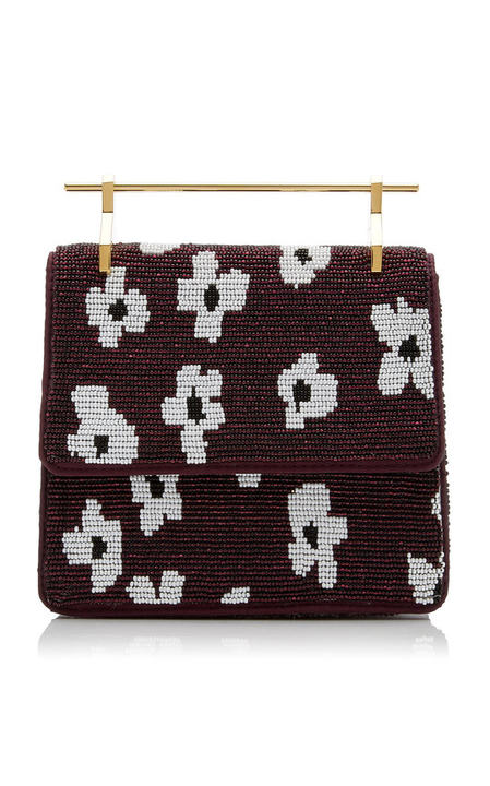 M2Malletier X Pura Utz Mini Collectionneuse Floral Beaded Clutch展示图