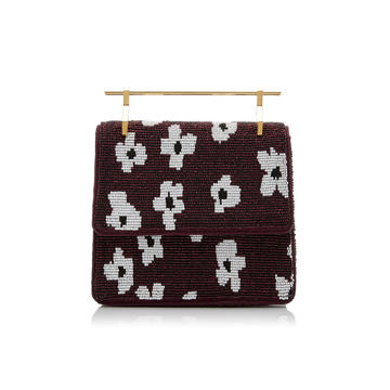 M2Malletier X Pura Utz Mini Collectionneuse Floral Beaded Clutch