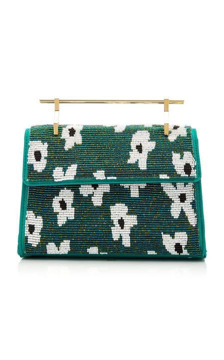 M2Malletier X Pura Utz Mini Muse Floral Beaded Clutch展示图