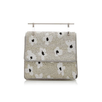 M2Malletier X Pura Utz Mini Collectionneuse Floral Beaded Clutch