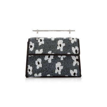 M2Malletier X Pura Utz Mini Muse Floral Beaded Clutch