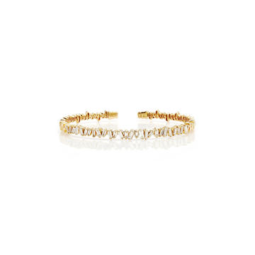 18K Yellow Gold Classic Fireworks Bangle