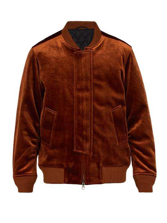 Calvin velvet bomber jacket展示图