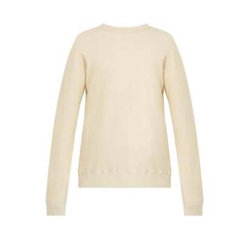 Kasu Interlock long-sleeved cotton sweatshirt