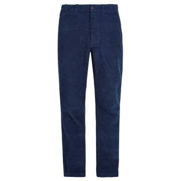 Field relaxed-leg cotton-corduroy trousers