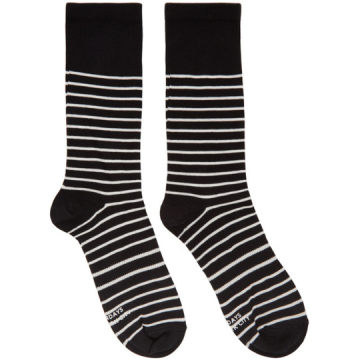 Black & Ivory Lightweight Socks