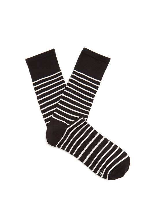 Striped cotton-blend socks展示图