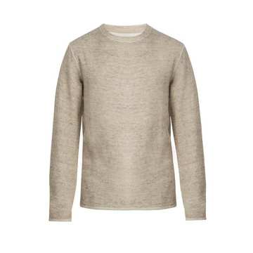 Alek ribbed linen-blend sweatshirt