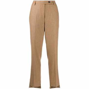 pinstripes tailored trousers