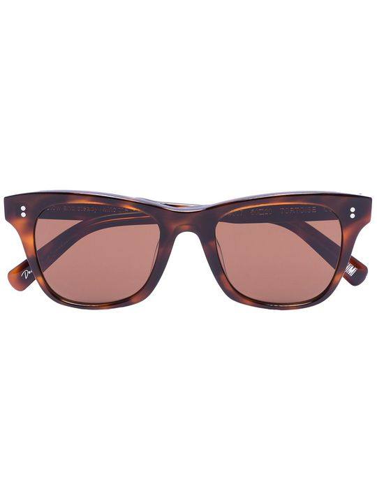 brown tortoise 007 square sunglasses展示图