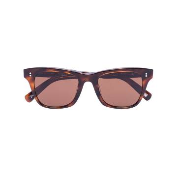 brown tortoise 007 square sunglasses