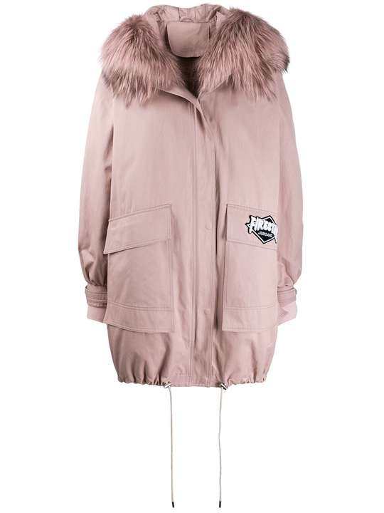 oversized hooded parka coat展示图