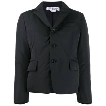 single-breasted padded blazer