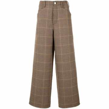 Brown Check Trousers