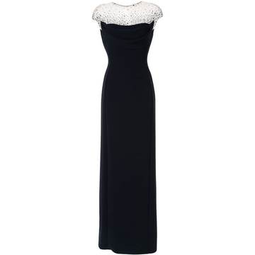 Valentina embellished evening dress