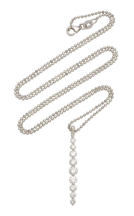 Twiggy 18k White Gold Diamond Necklace展示图