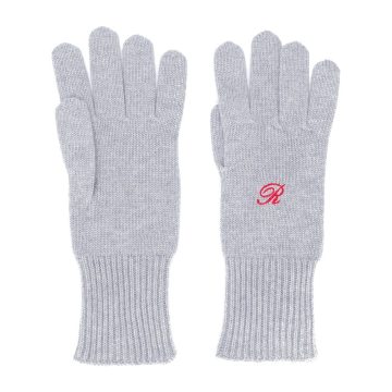 grey gloves