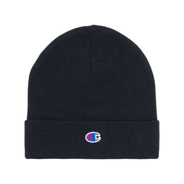 logo embroidered beanie hat