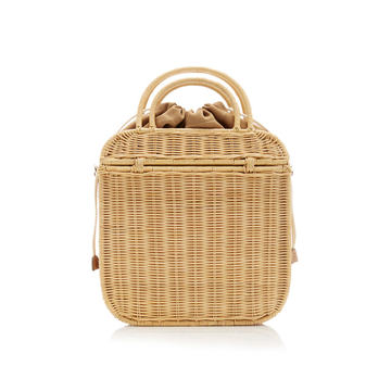 Onie Wicker Top-Handle Bag